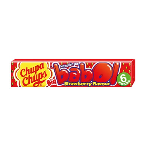 Chupa Chups Žvýkačky Big Babol jahoda 27,6g