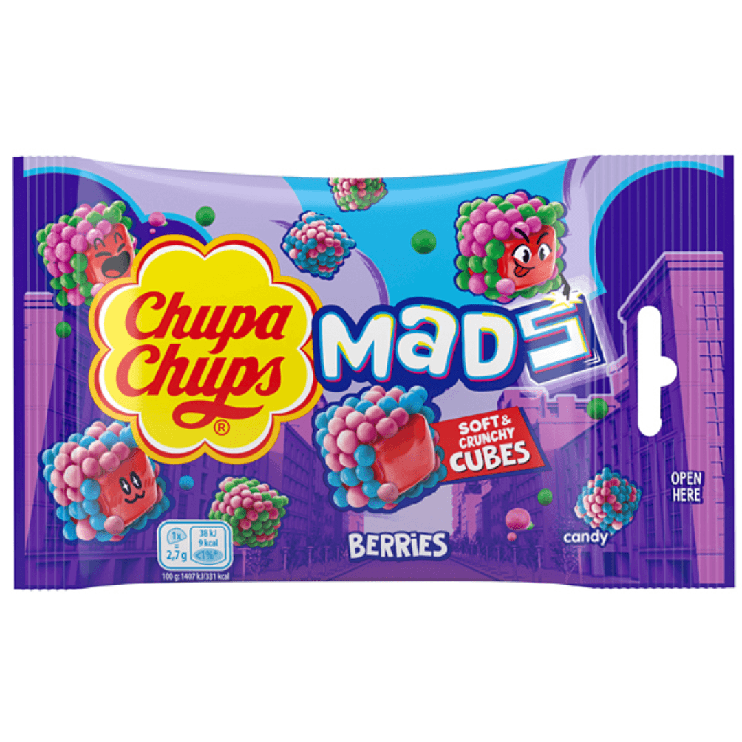 Chupa Chups Mads Želé bonbóny dražované lesní ovoce 45g