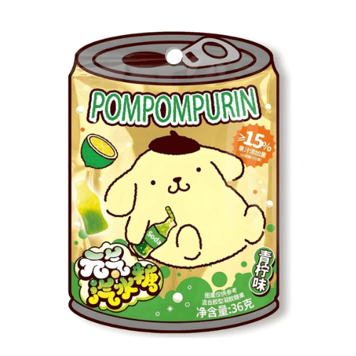 Qi Pompompurin Lime Soda Gummy 36g