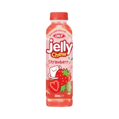 OKF Jelly Chew Strawberry Drink 500ml