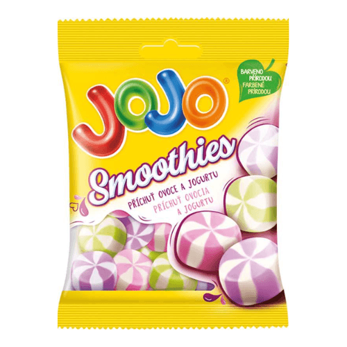 Jojo Bonbóny smoothies s příchutí ovoce a jogurtu želé 80g