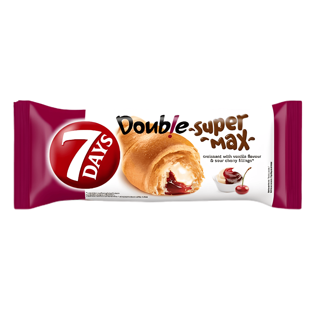 7days Croissant Super Max Double vanilkový s višní 110g