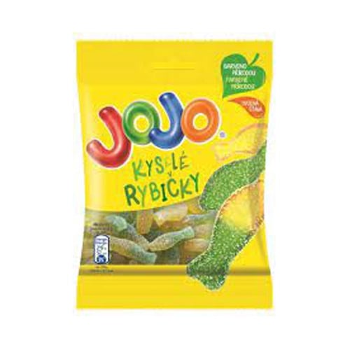 Jojo Bonbóny kyselé rybičky ovocné želé 80g