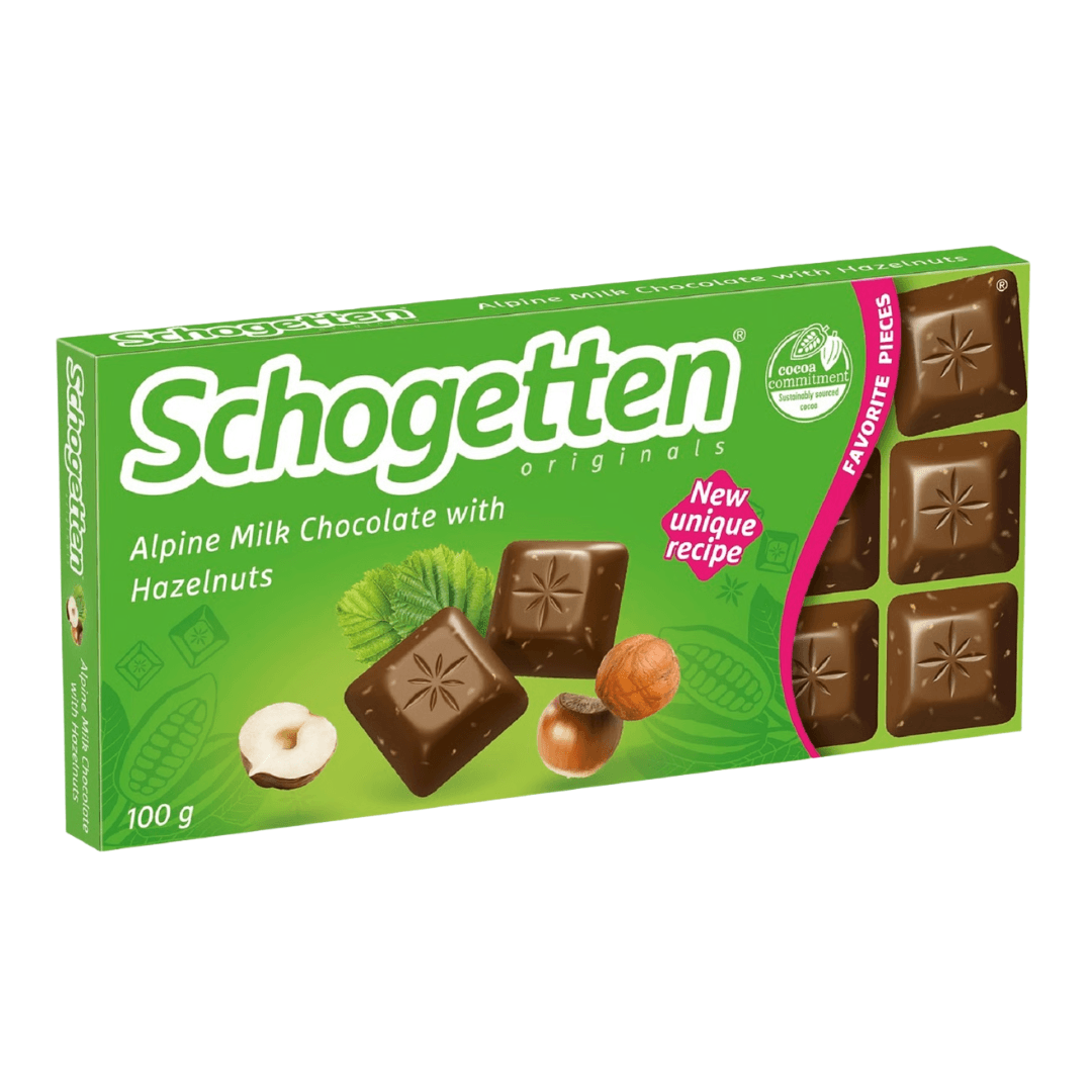 Schogetten Milk Chocolate with Hazelnuts 100g