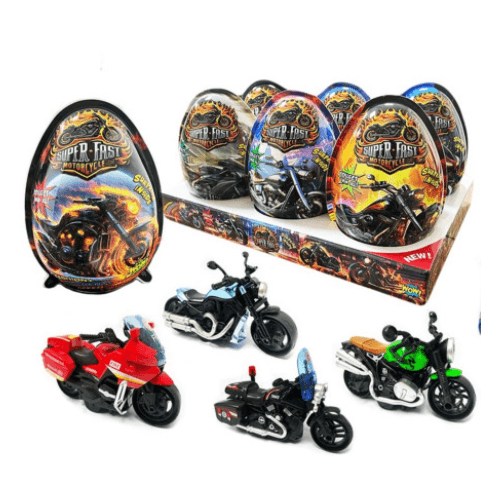XXXL Motorcycle Egg Toy 4 in 1 20g x 6