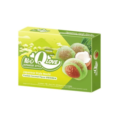 QLove Coconut Pandan Traditional Mochi 180g