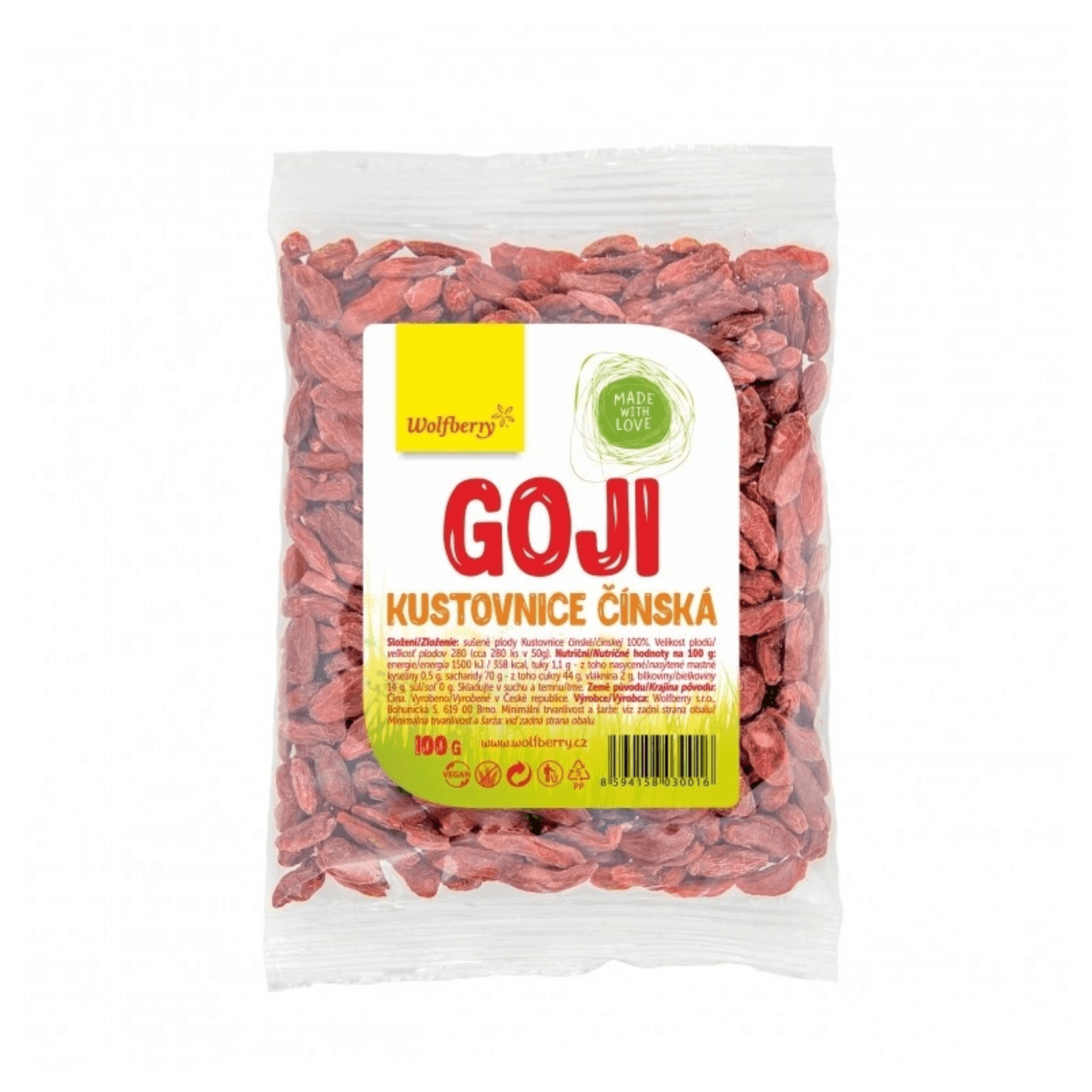 Kustovnice čínská - goji 250 g Wolfberry