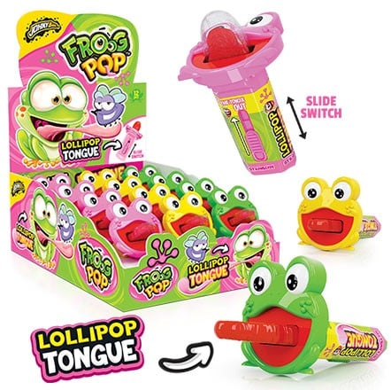 JB Frog Pop 10g × 12 – Lízátko ve tvaru žáby