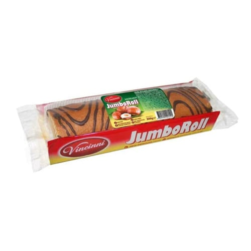 Vincinni Jumbo Roll s oříškovým krémem 300g