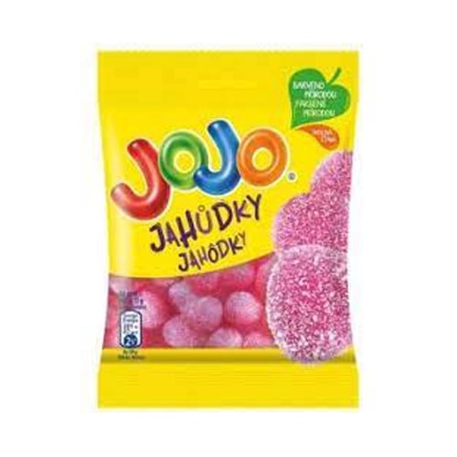 Jojo Bonbóny jahůdky ovocné dražé 80g