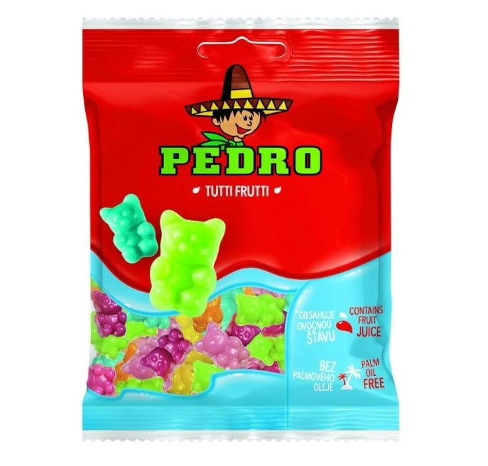 🍬 Pedro Tutti Frutti 80g – Klasické želé bonbóny s ovocnou příchut