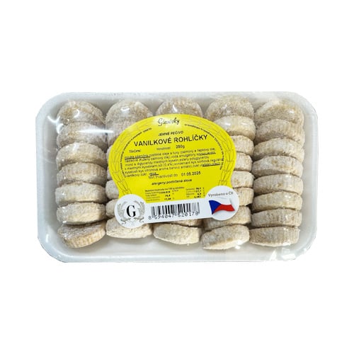 Glanisky jemné pečivo Vanilkové rohlíčky 250g