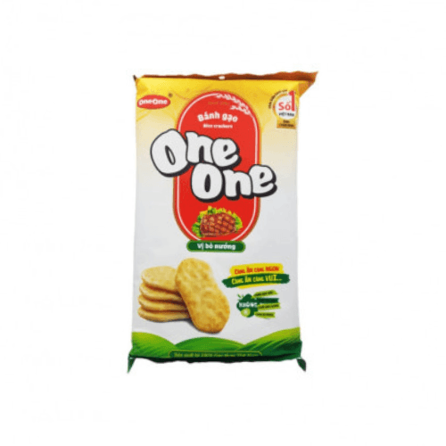 One One Rýžové Krekry s Příchutí Beef BBQ 150g