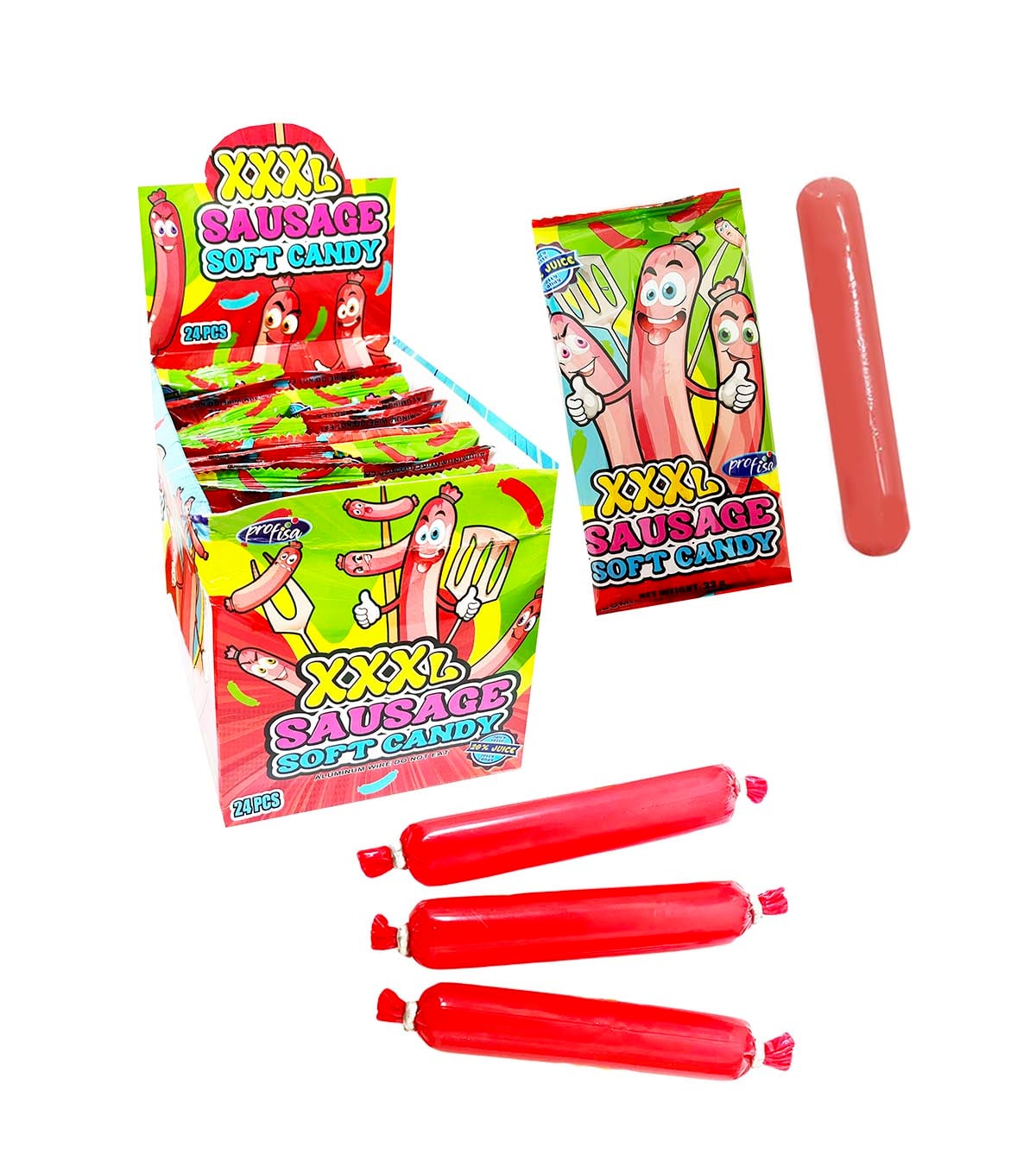 XXXL Sausage Soft Candy 33g