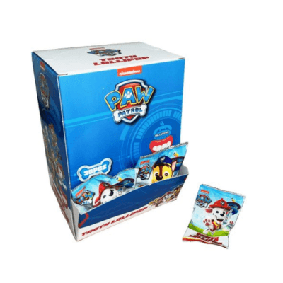 Paw Patrol Liz Zuby 7g × 30 – Lízátko ve tvaru zubů s motivem Tlapková Patrola