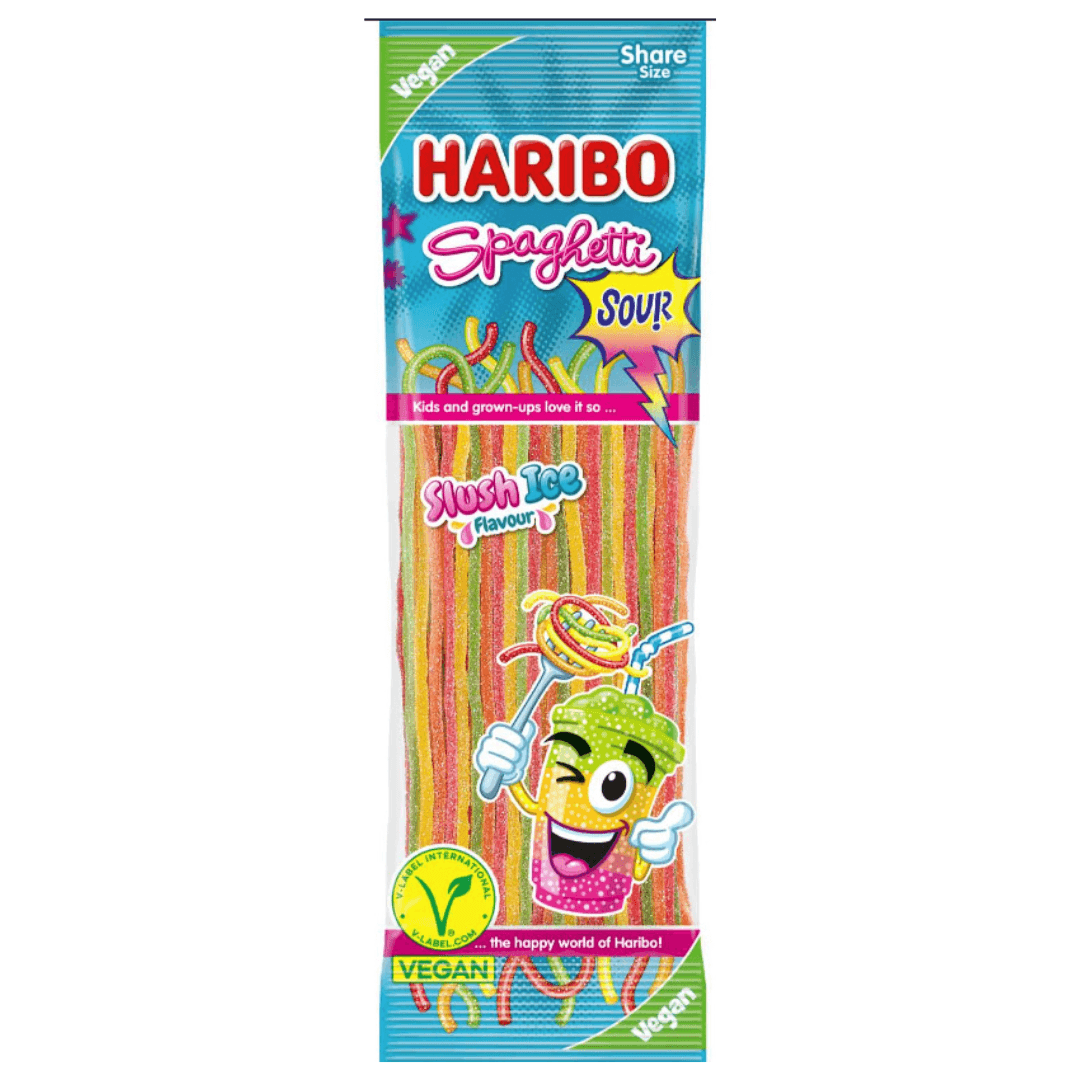 Haribo Spaghetti Slush Ice Sour Vegan 200g