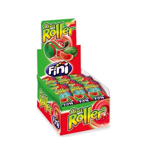 Fini Roller Watermelon – Melounová sladkokyselá páska × 18 ks