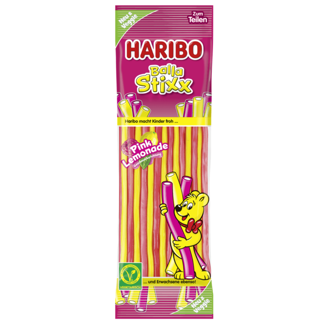 Haribo Balla Stixx Pink Lemonade vegetarisch 175g