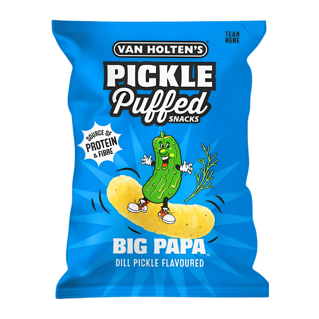 Van Holten's Big Papa Pickle Puffs Snack 100g