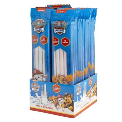 Paw Patrol Milk Straws – ochucená brčka do mléka 30g