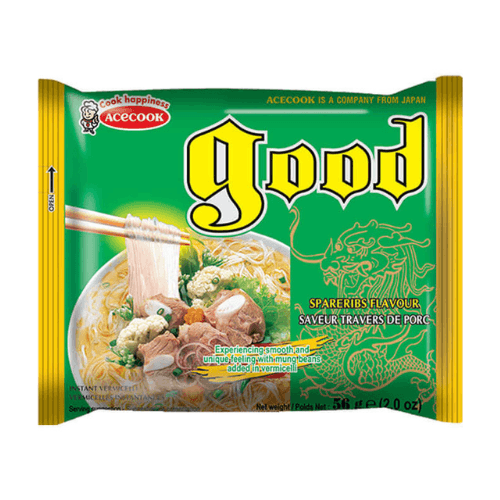 Good instantní skleněné nudle s příchutí vepřových žebírek 56g