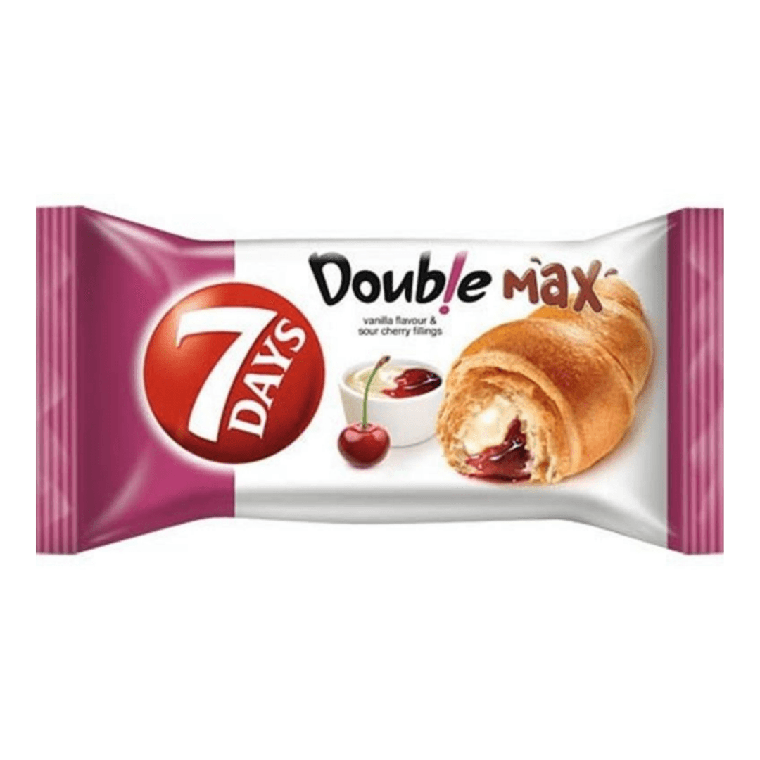 7days Croissant Double Max vanilka+višeň 80g
