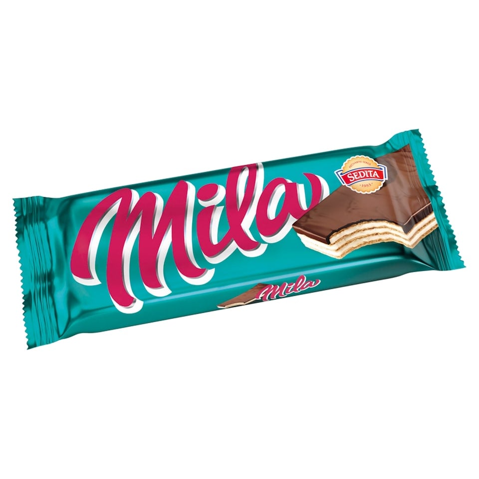 Sedita Mila Oplatky s mléčnou krémovou náplní v kakaové polevě 50g