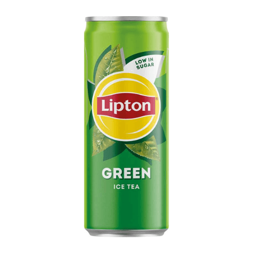 Lipton Ledový čaj zelený méně cukru 330ml plech