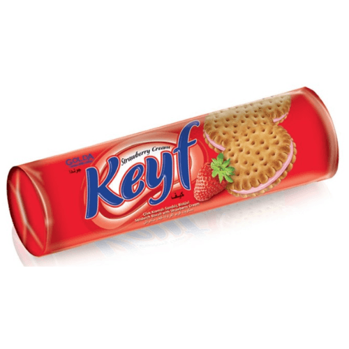 Keyf Strawberry Sandwich Biscuit 140g