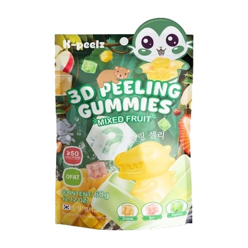 K-Peelz Mixed Fruit 3D Peeling Gummies 60g