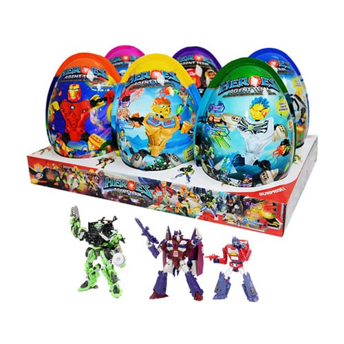 XXXL Heroes Agent Team Egg Toy 25gx 6ks