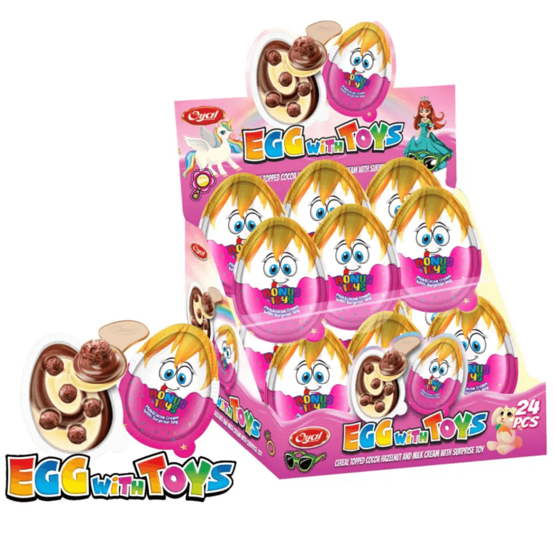 Girls Plastic Eggs with Toys 15g