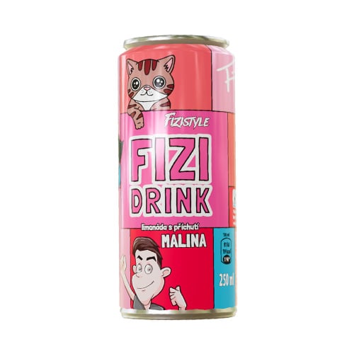 Fizi Drink Limonáda Malina 250 ml