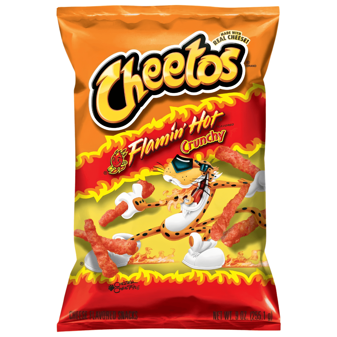 Cheetos Flamin' Hot Crunchy Cheesy Corn Crisps 226.8g