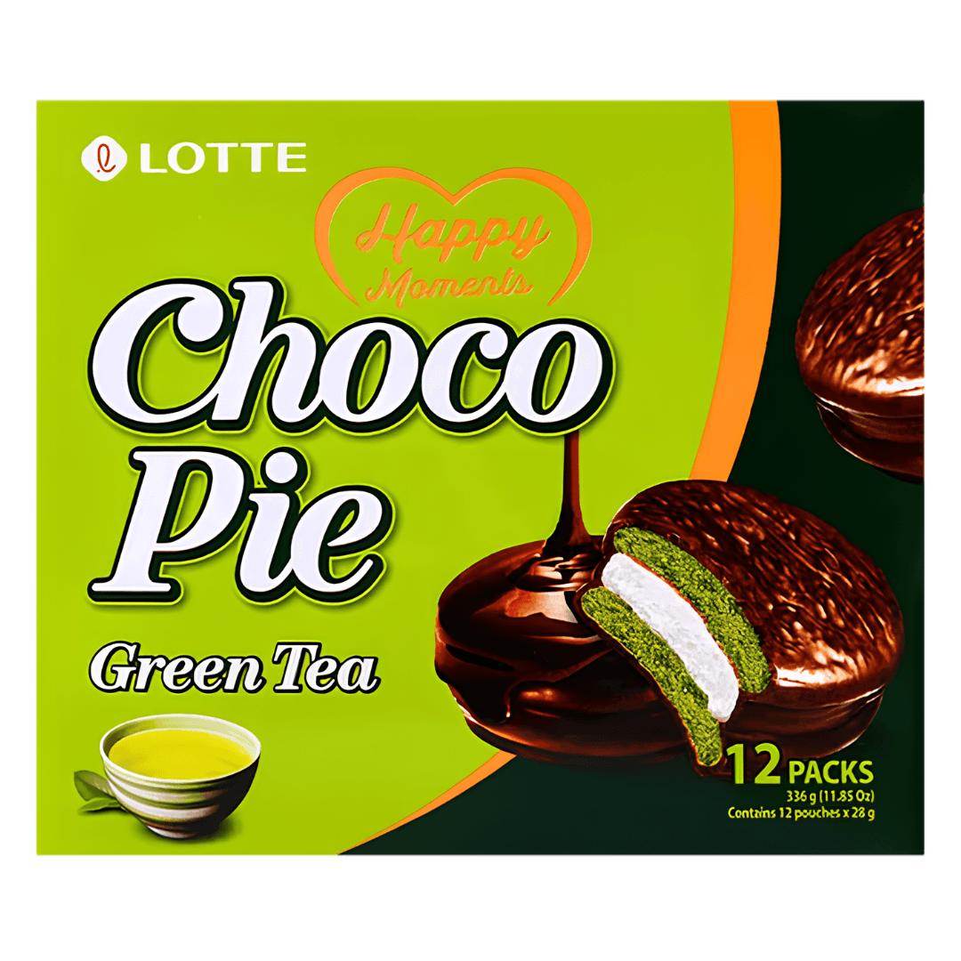 Lotte Choco Pie Green Tea 336g