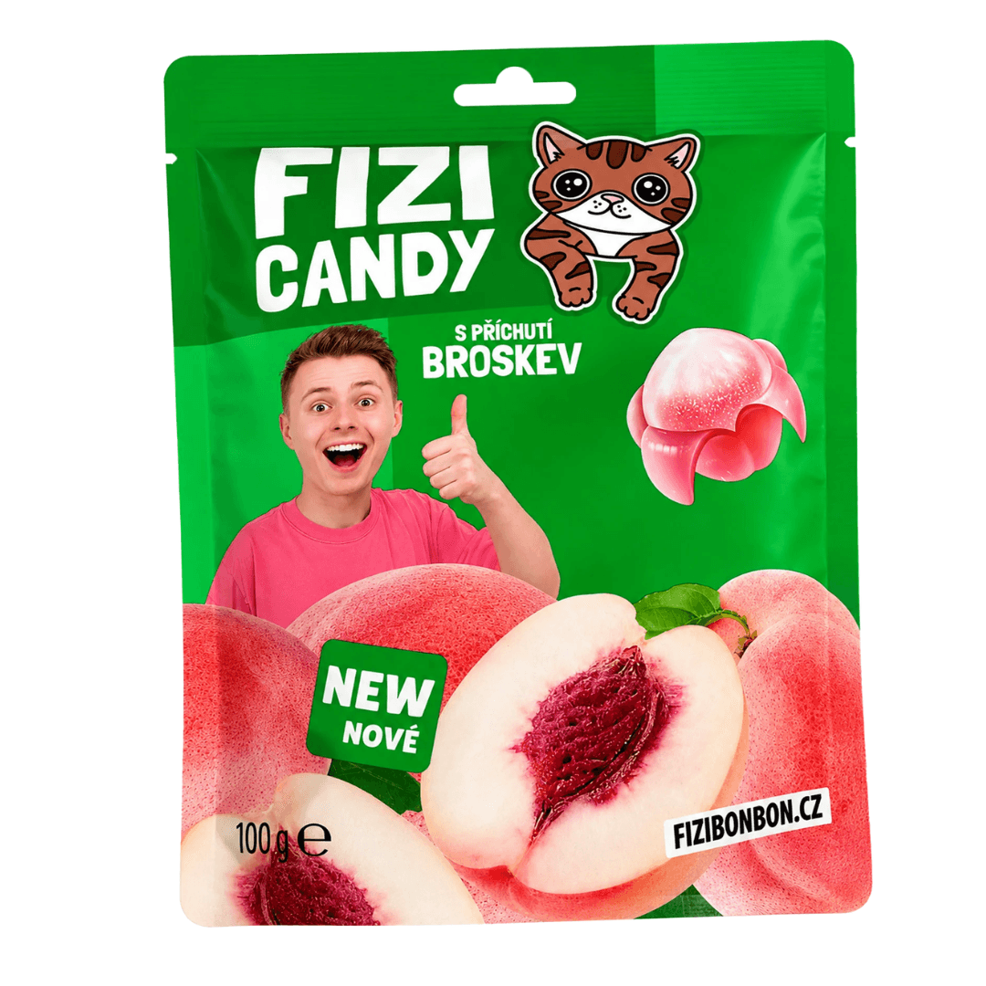 Fizi juicy Želé bonbon s Peach příchutí 96g
