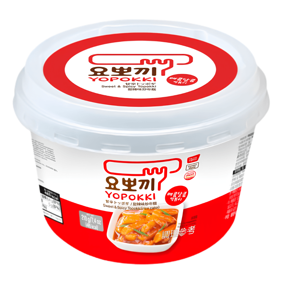 Yopokki Spicy and Sweet Tteokbokki Bowl 210g