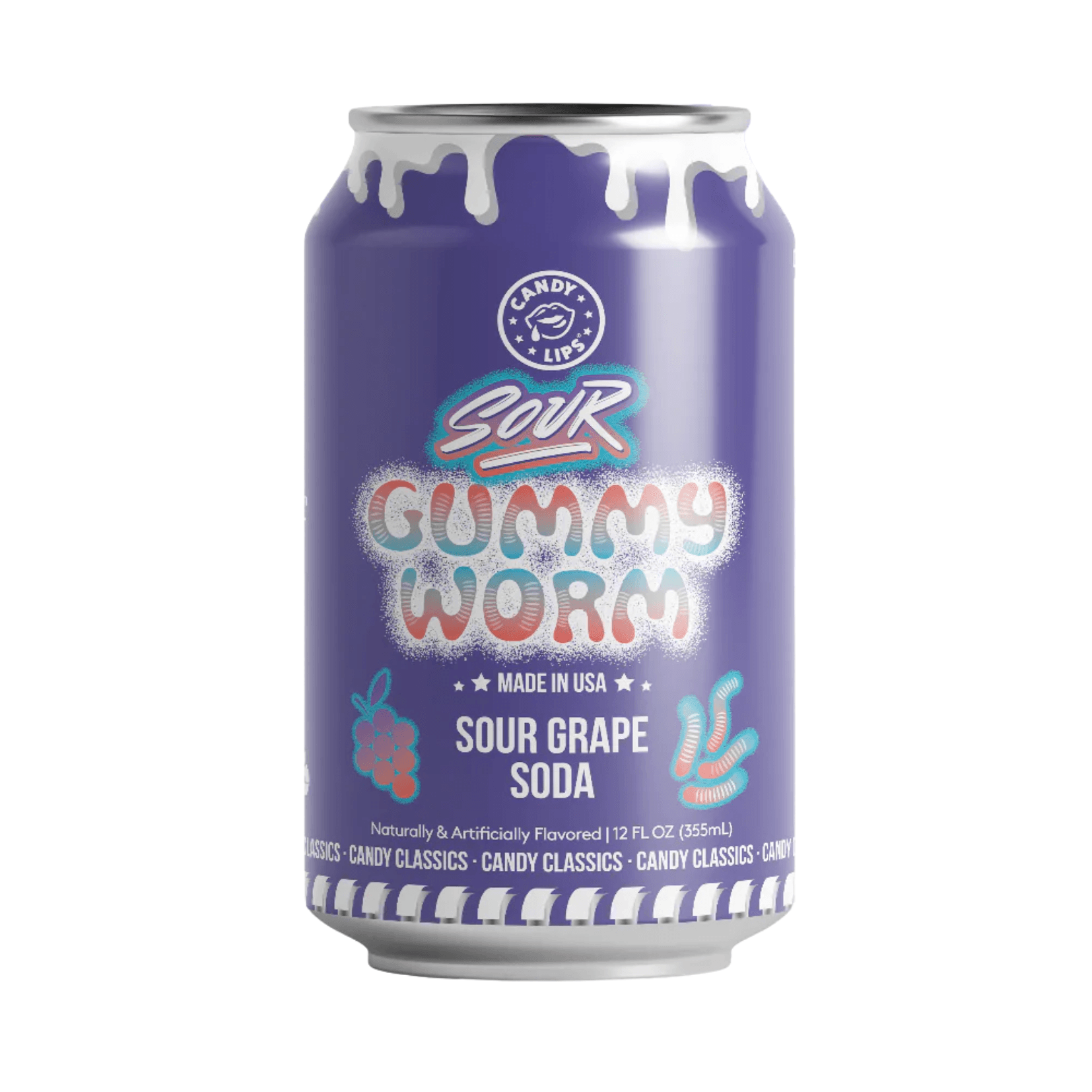 Candy Lips Gummy Worm 355ml USA