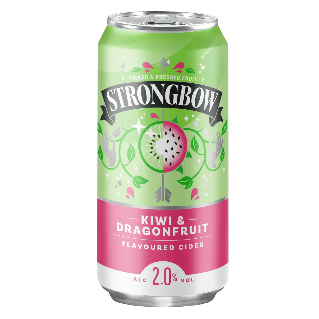 Strongbow Cider Kiwi & Dragon Fruit 440ml plech