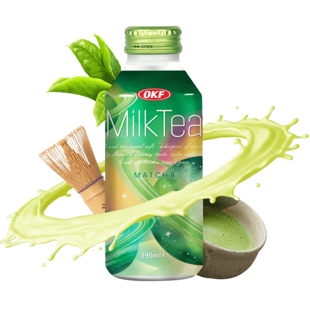 OKF Milk Tea Matcha 390ml