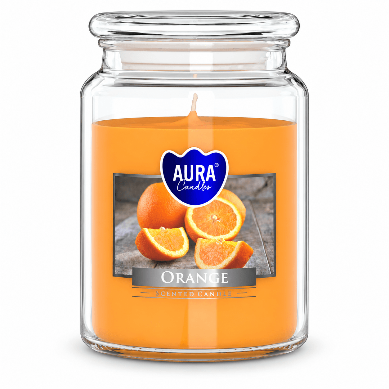 Bispol Aura Orange – vonná svíčka ve skle 500 g