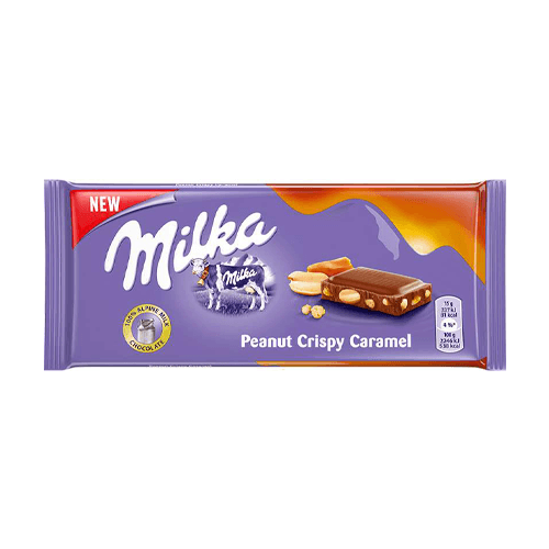 Milka Čokoláda Peanut Crispy Caramel 90g
