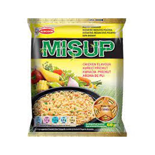 MISUP instantní nudlová polévka s kuřecí příchutí 60g (balení 40 ks)