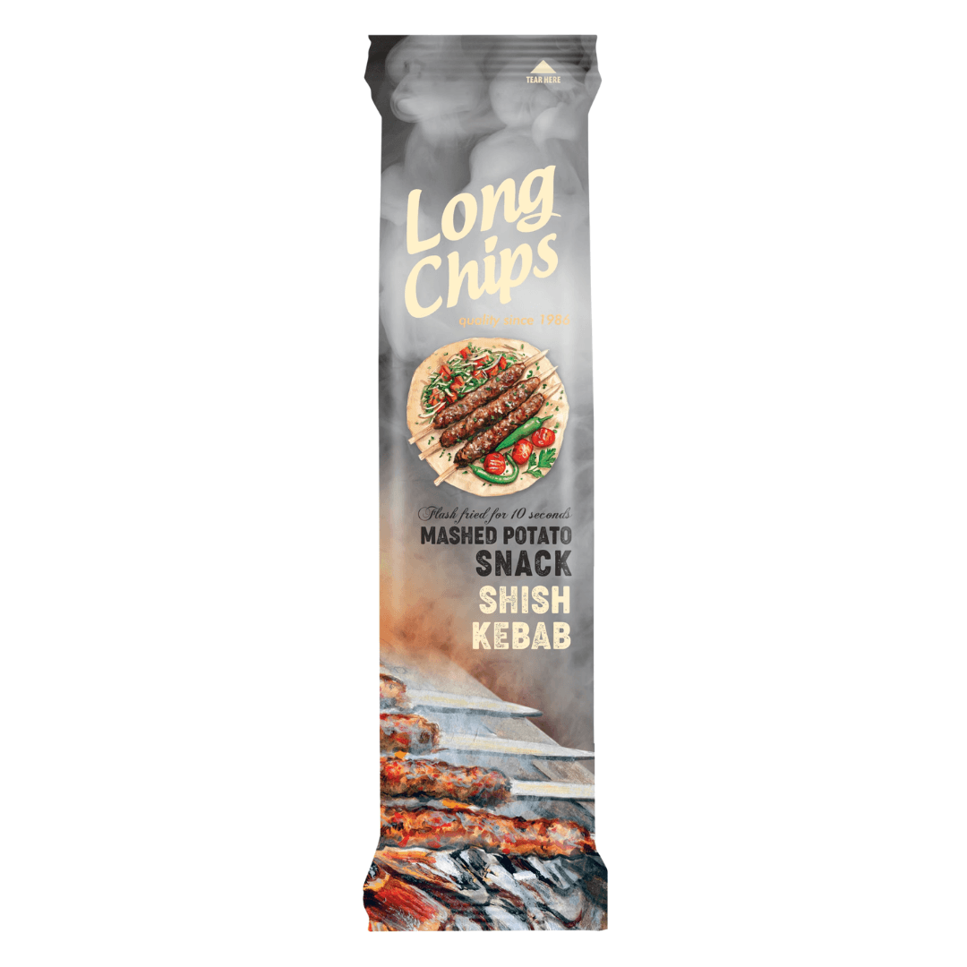 Long Chips bramborový snack Šiš Kebab 75 g