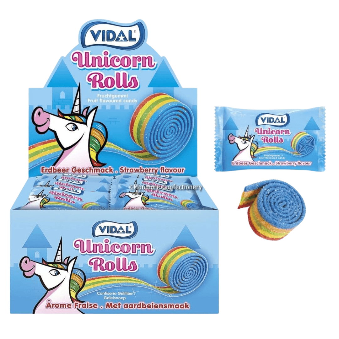 Vidal Unicorn Rolls strawberry flavor 19g