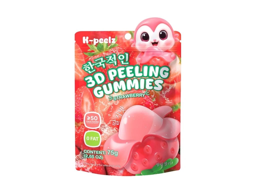 K-Peelz Strawberry 3D Peeling Gummies 75g