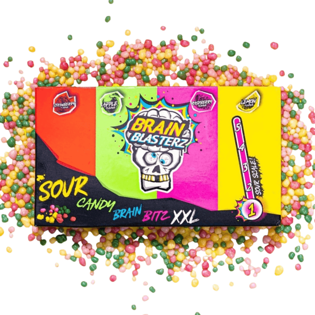 Brain Blasterz Sour Candy Brain Bitz XXL Level 1 Sour 144g
