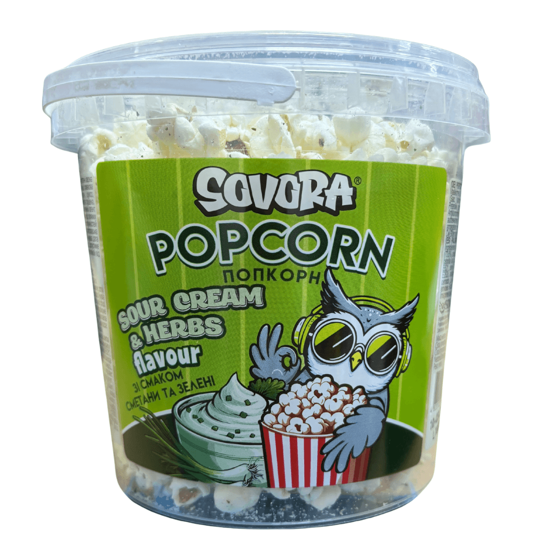 Sovora Popcorn Sour Cream Herbs 40g