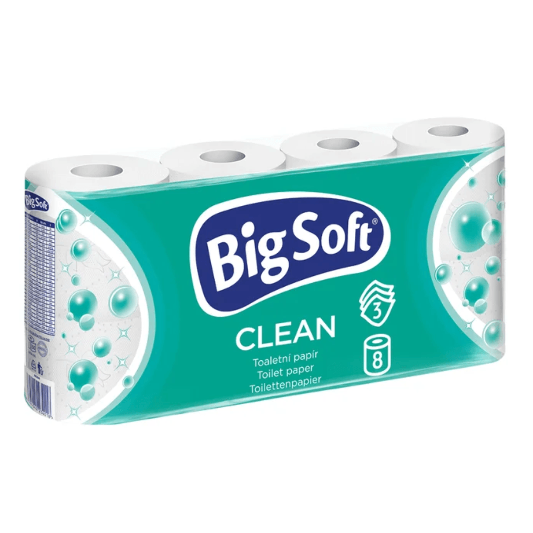 Big Soft Clean 3-vrstvý Toaletní papír 4pcs