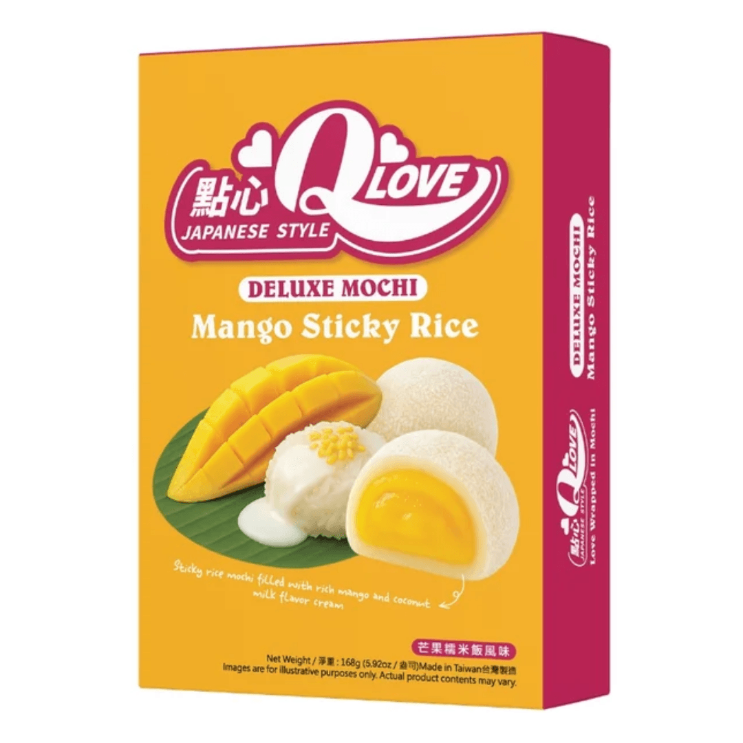 QLove Mango & Sticky Rice Deluxe Mochi 168g